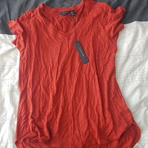 Tahari Slouchy Burnt Orange Tunic